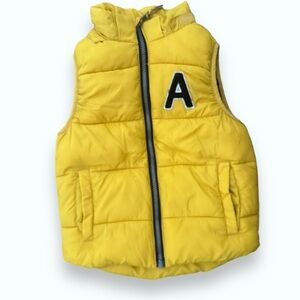 H&M yellow puffer jacket